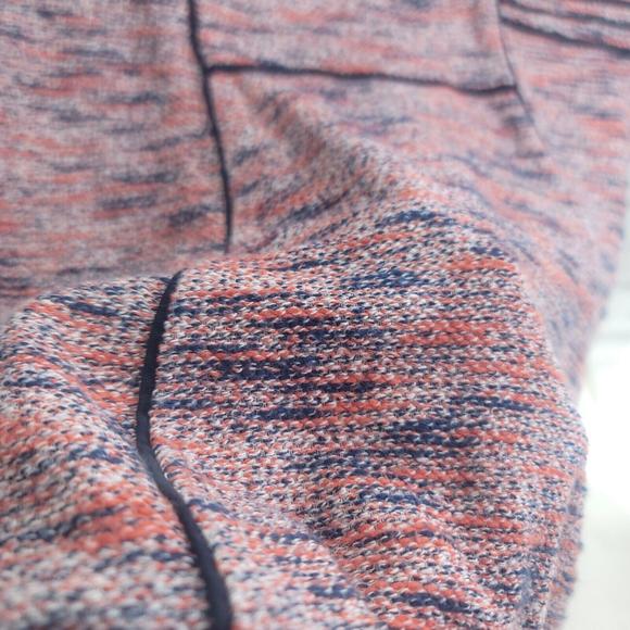 Nic + Zoe Orange Navy Cotton Sheath Pullover Knit Dress Size Medium - Picture 2 of 8